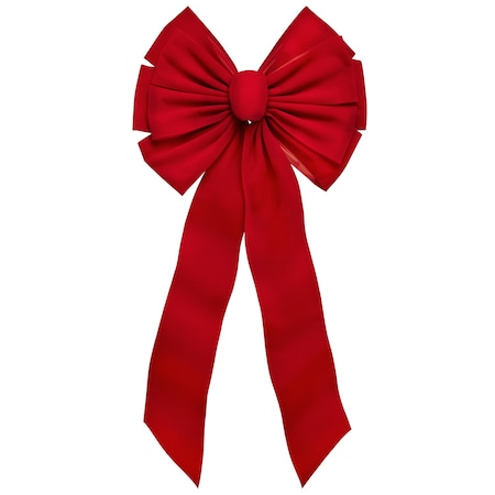 Holiday Trims Holiday Trims Red 11 Loop Christmas Bow 14 in. 7365DOZ